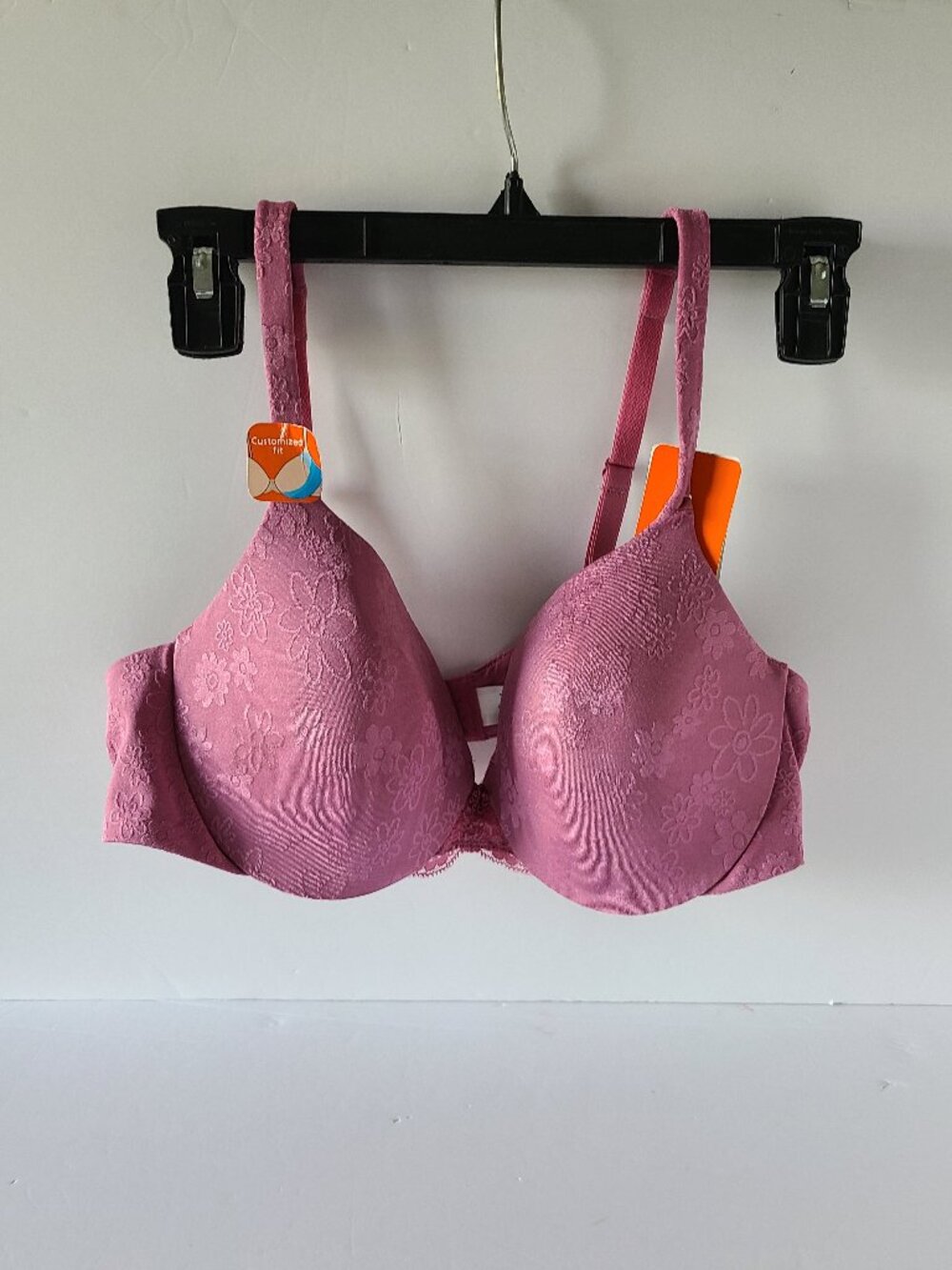 WARNERS JACQUARD CONTOUR UNDERWIRE BRA -TRUE FIT- STYLE # 1378 -38C-MAUVE